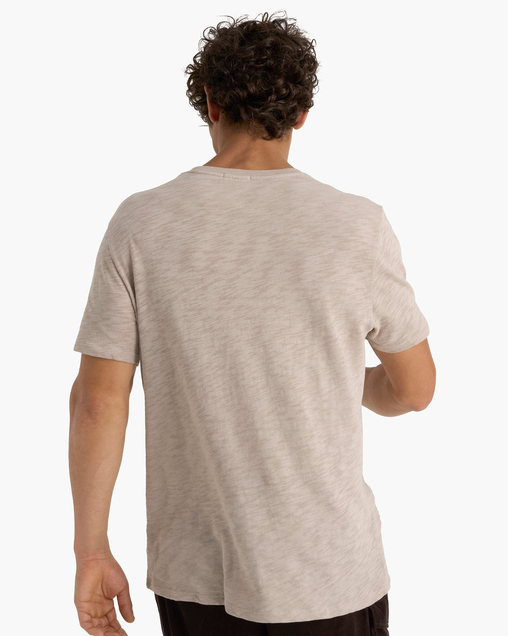Slub Jersey Crew Neck Tee - French Oak