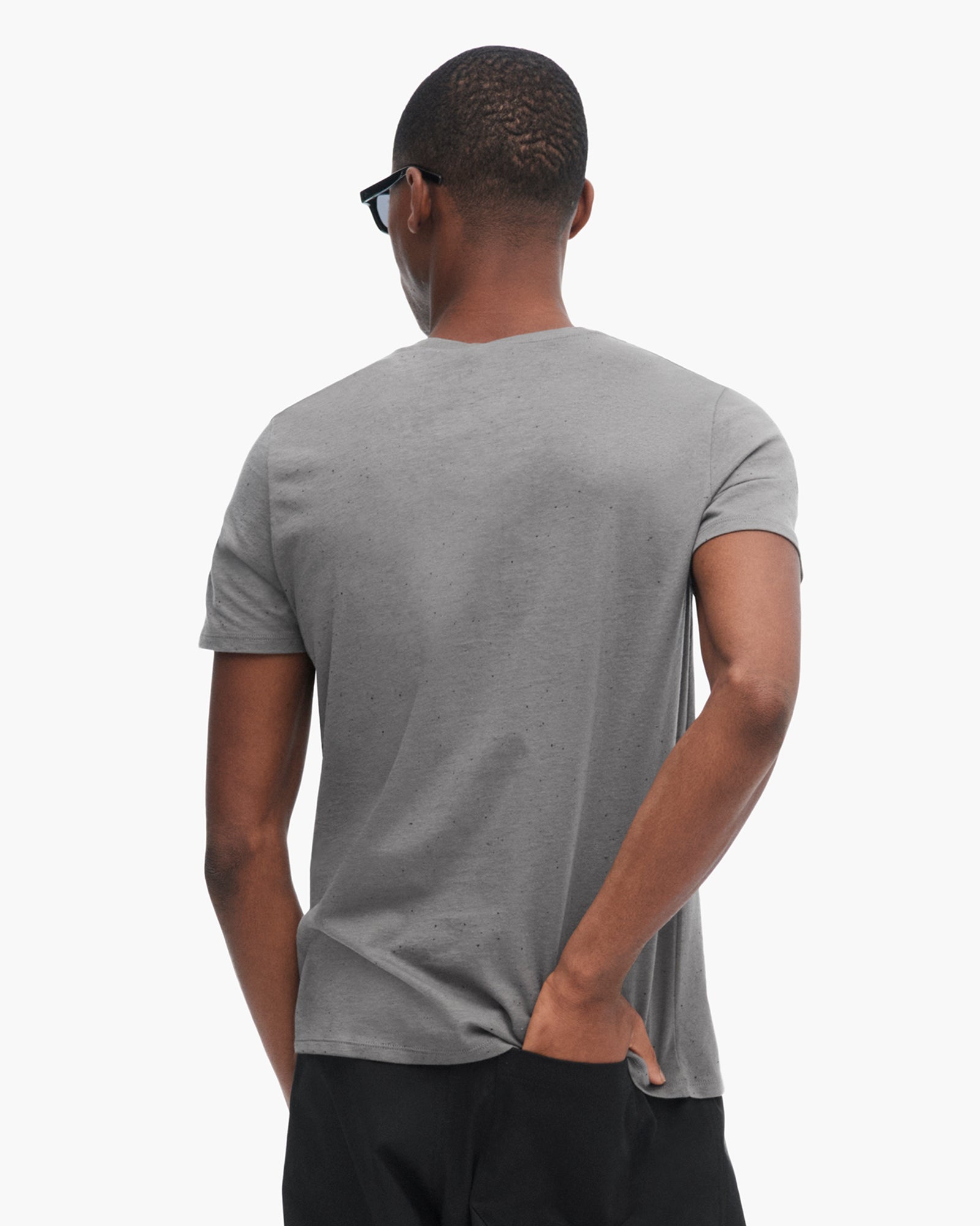 Donegal Jersey Short Sleeve Pocket Tee - Steel