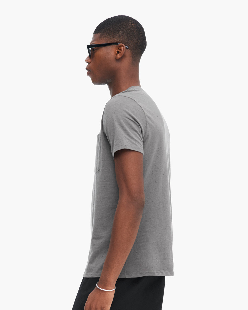 Donegal Jersey Short Sleeve Pocket Tee - Steel