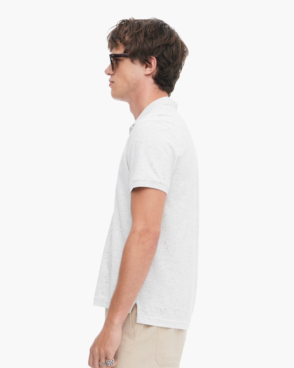 Donegal Jersey Short Sleeve Polo - H. Silver