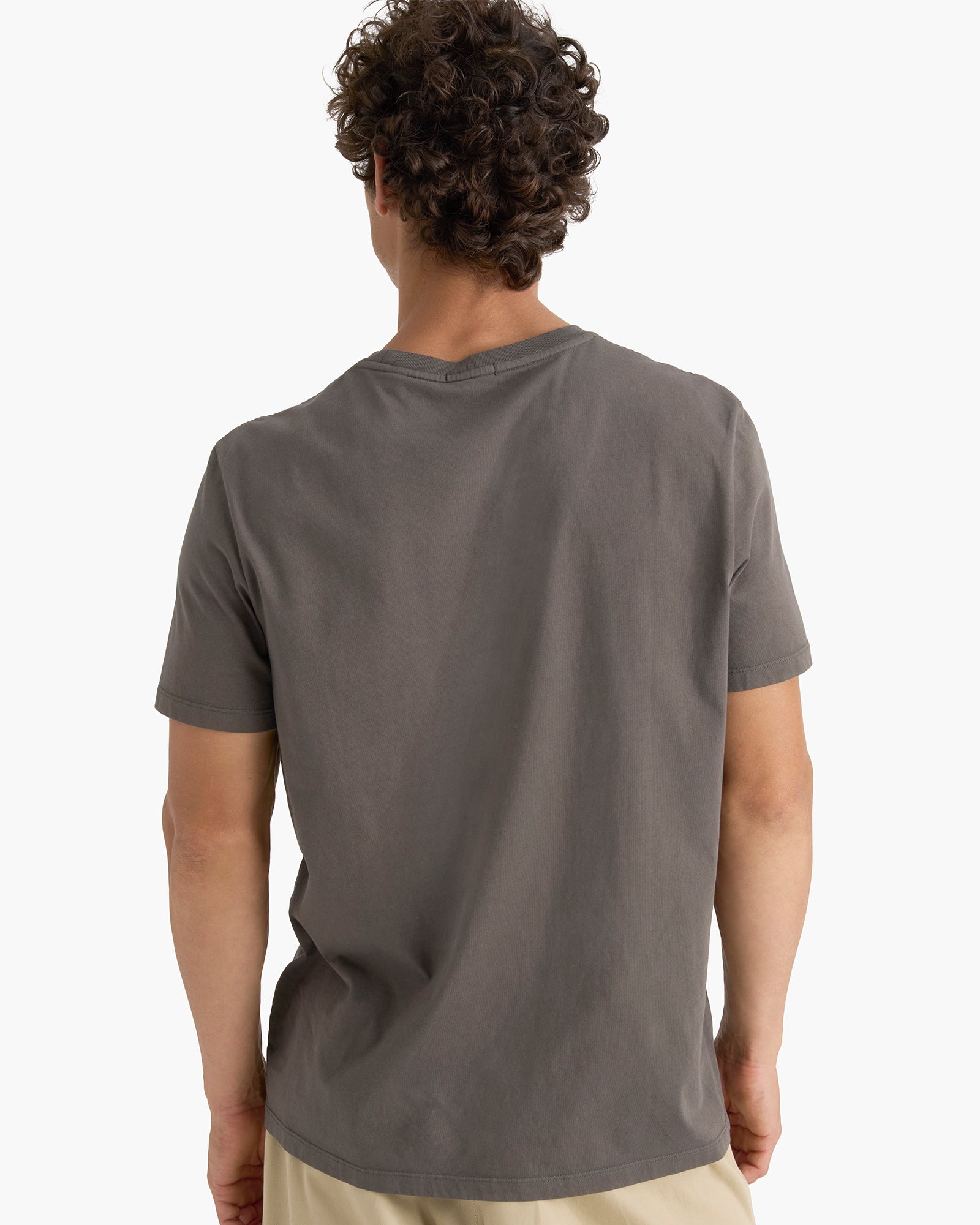 Heavyweight Jersey Crew Neck Tee - Coal