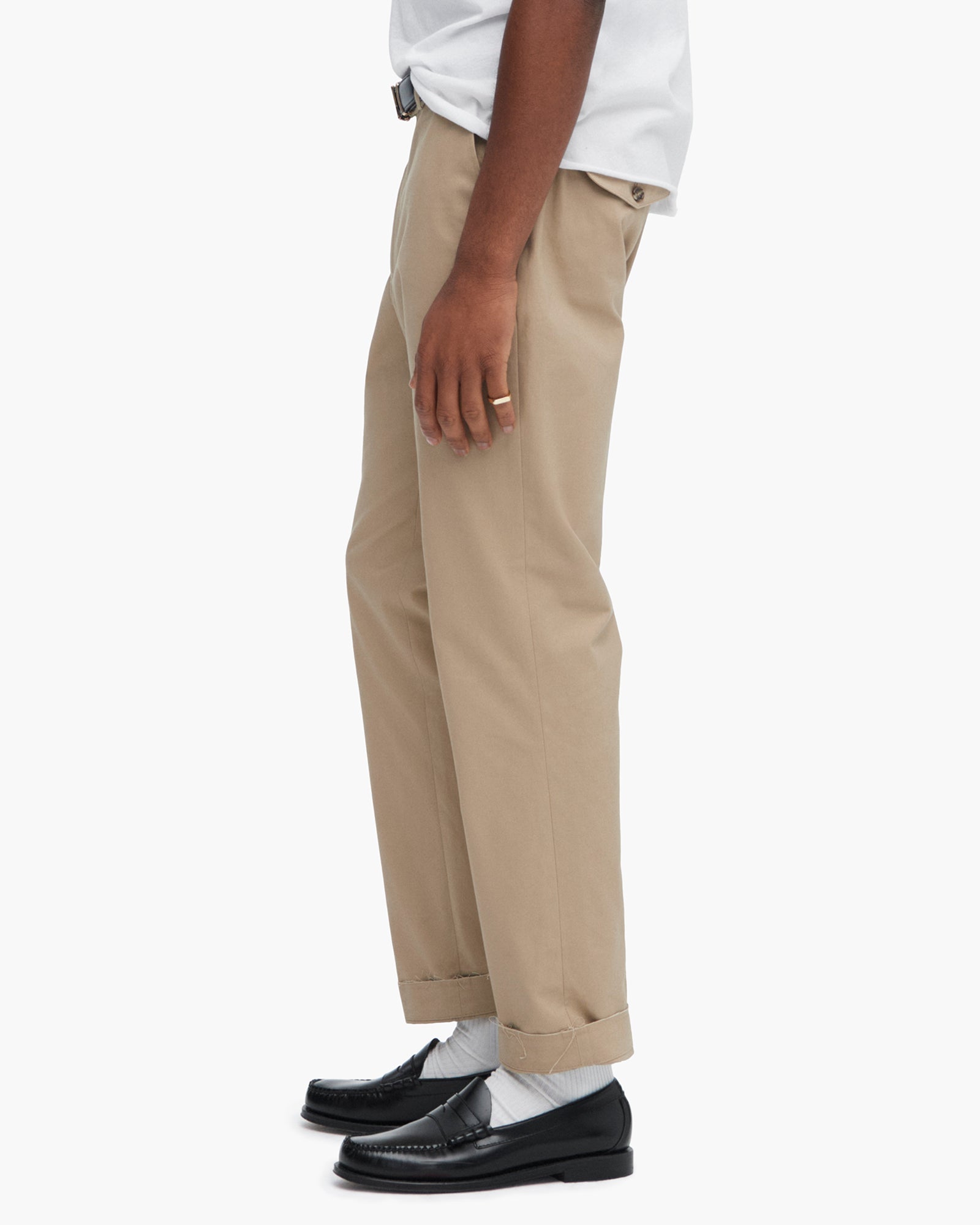 TTT_MSW 25aw Chino slacks（BEIGE） M ATM Anthony Thomas Melillo Men's Chino Pants - Khaki