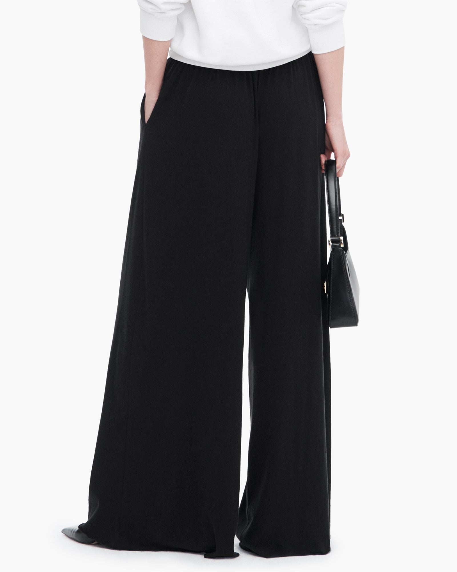 ATM Anthony Thomas Melillo Women's High Torsion Wide Leg Pull On