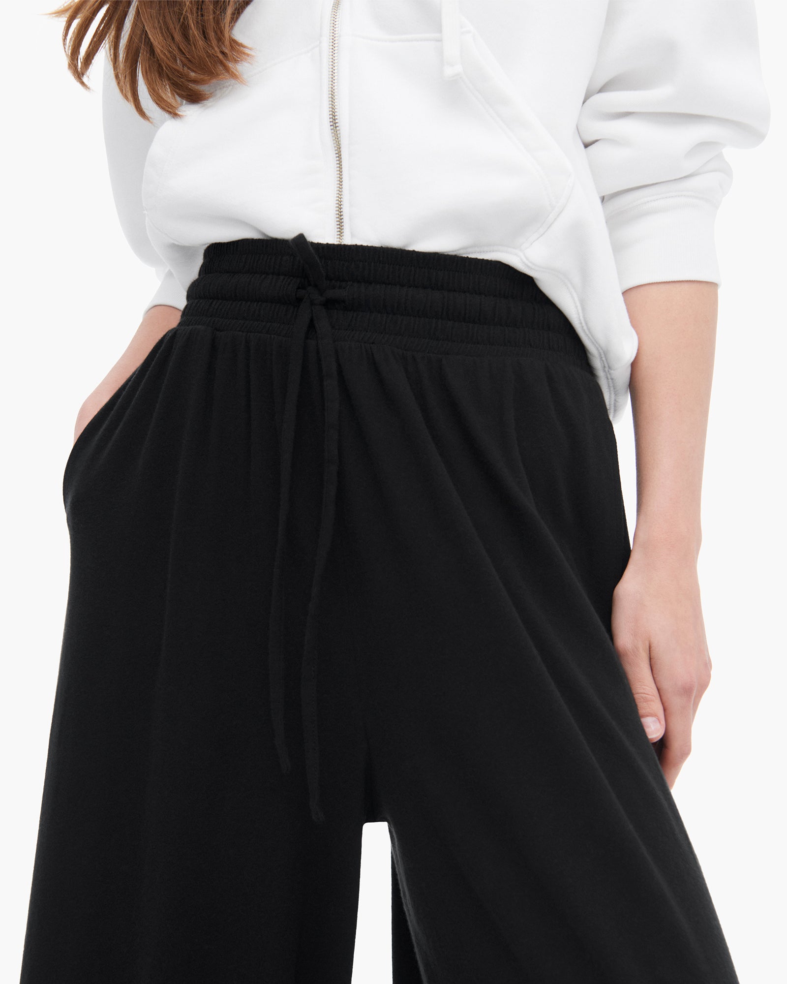 ATM Anthony Thomas Melillo Women's High Torsion Wide Leg Pull On