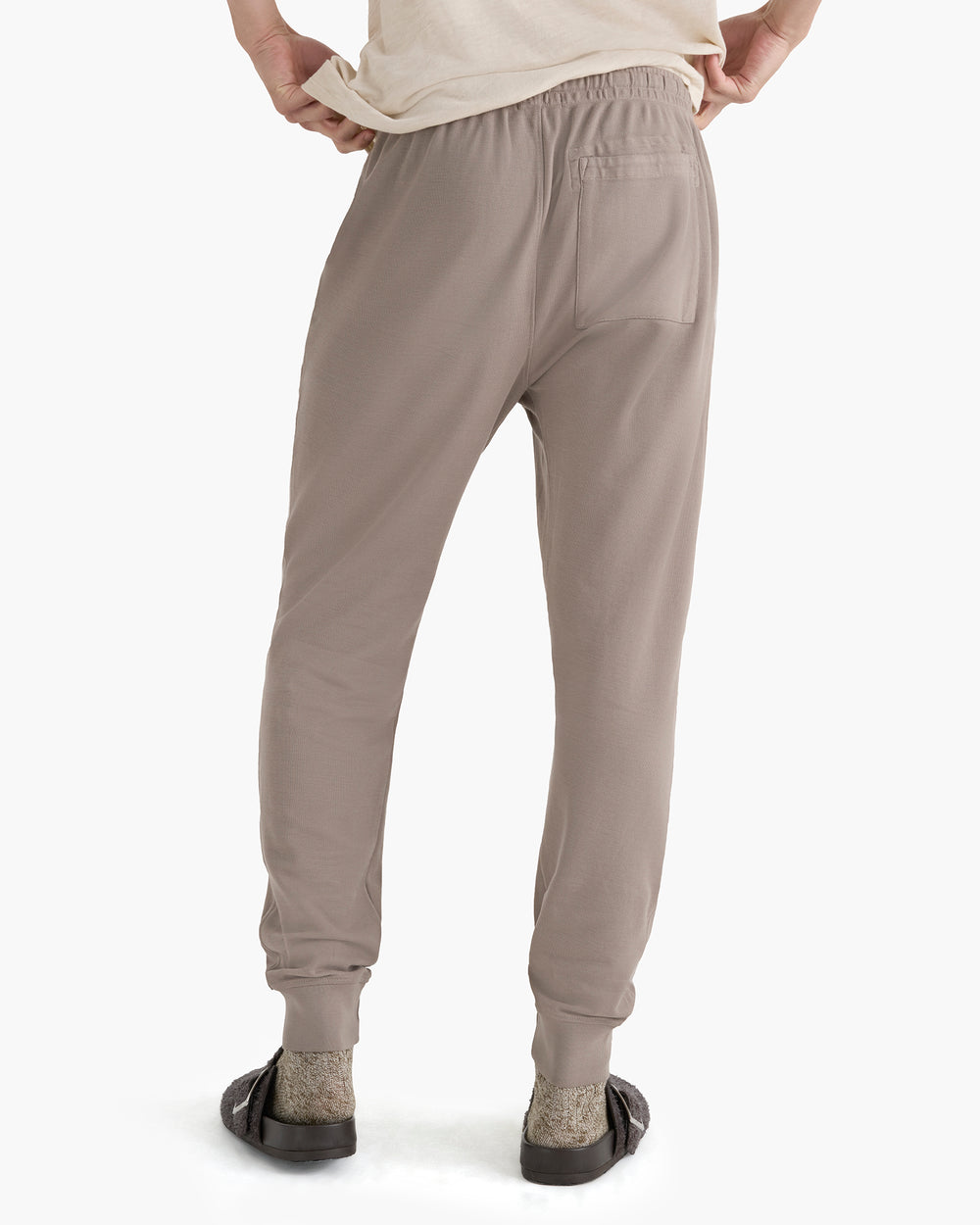 Pima Cotton Pull on Pants - Faded Mocha
