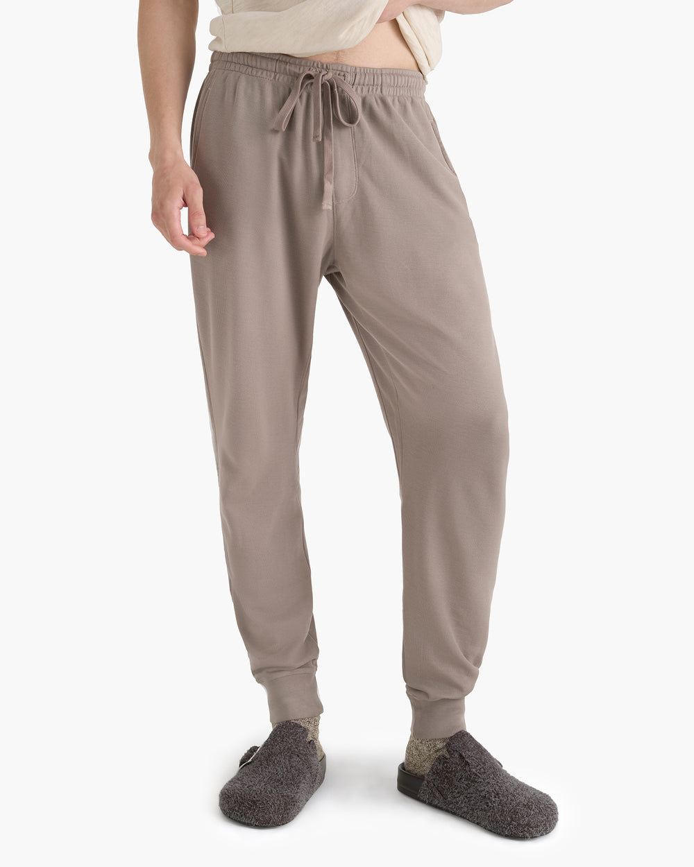 Pima Cotton Pull on Pants - Faded Mocha