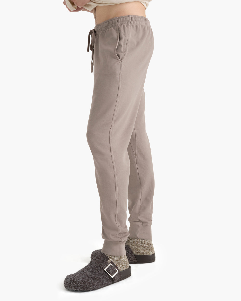 Pima Cotton Pull on Pants - Faded Mocha