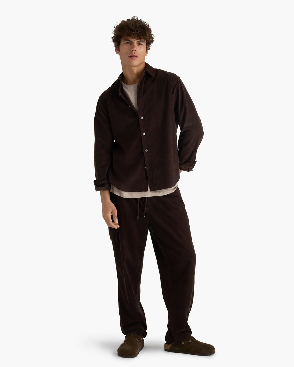 Corduroy Shirt - Dark Chocolate