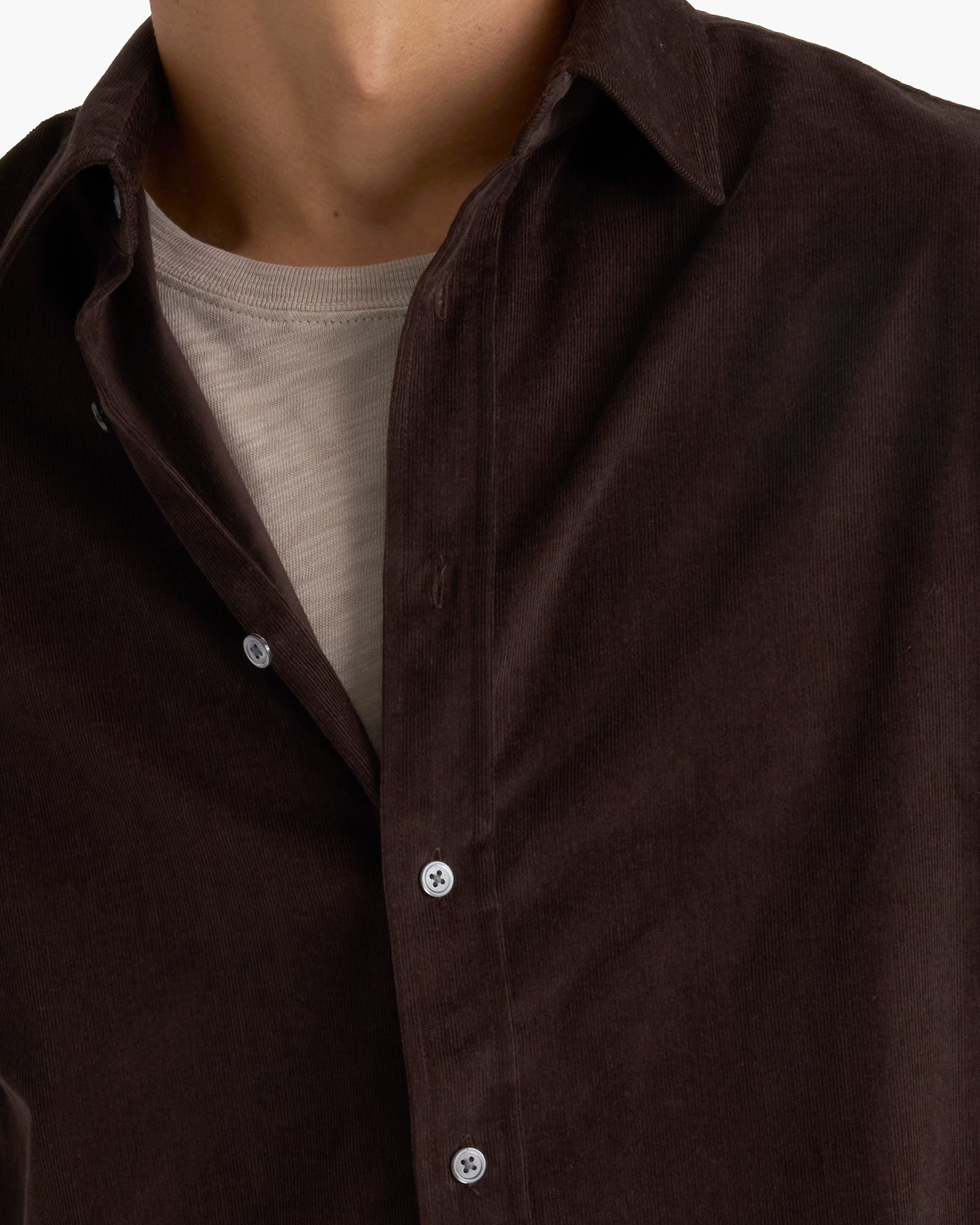 Corduroy Shirt - Dark Chocolate