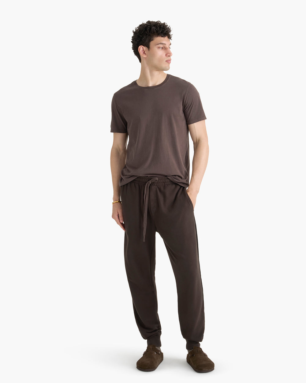 Classic Jersey Crew Neck Tee - Dark Chocolate