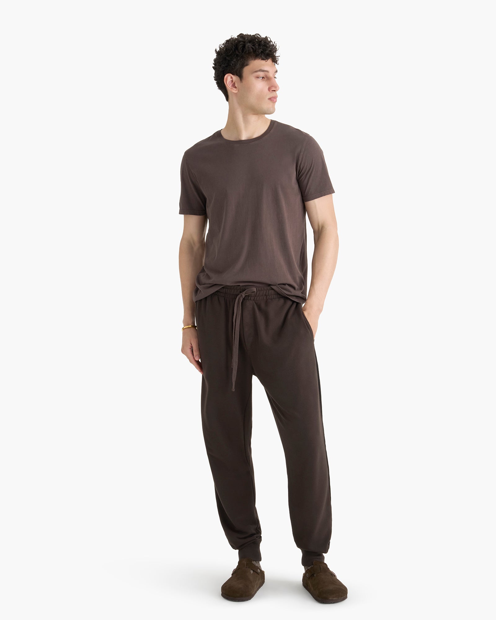 Classic Jersey Crew Neck Tee - Dark Chocolate