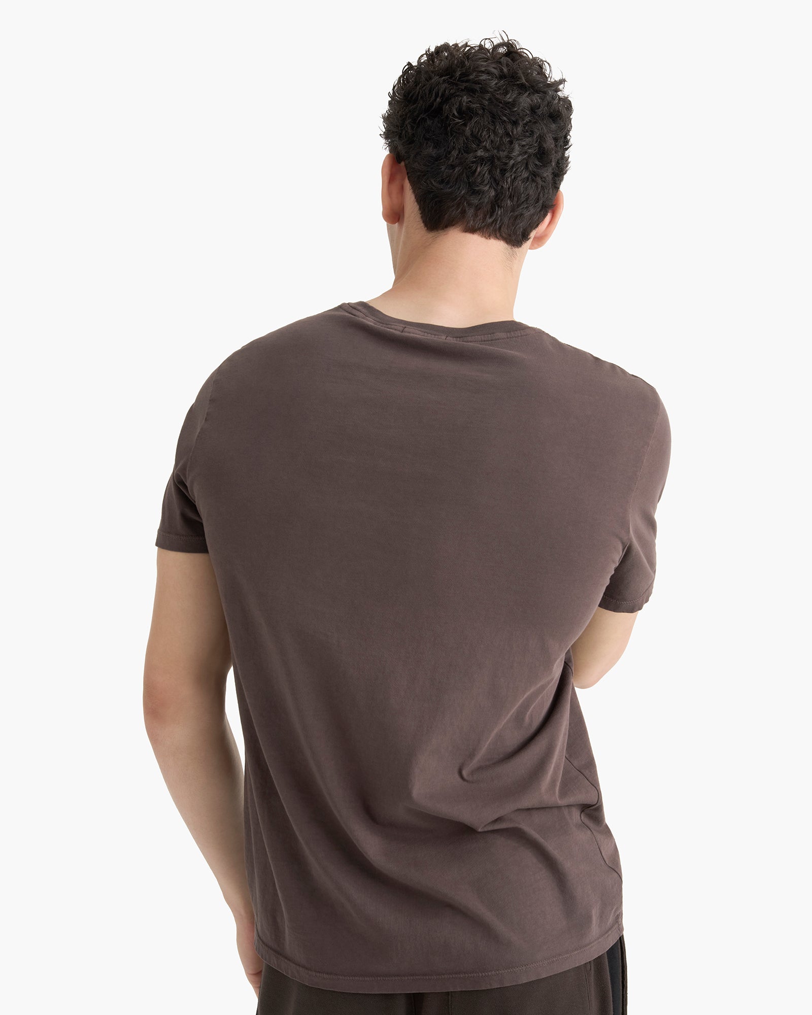 Classic Jersey Crew Neck Tee - Dark Chocolate