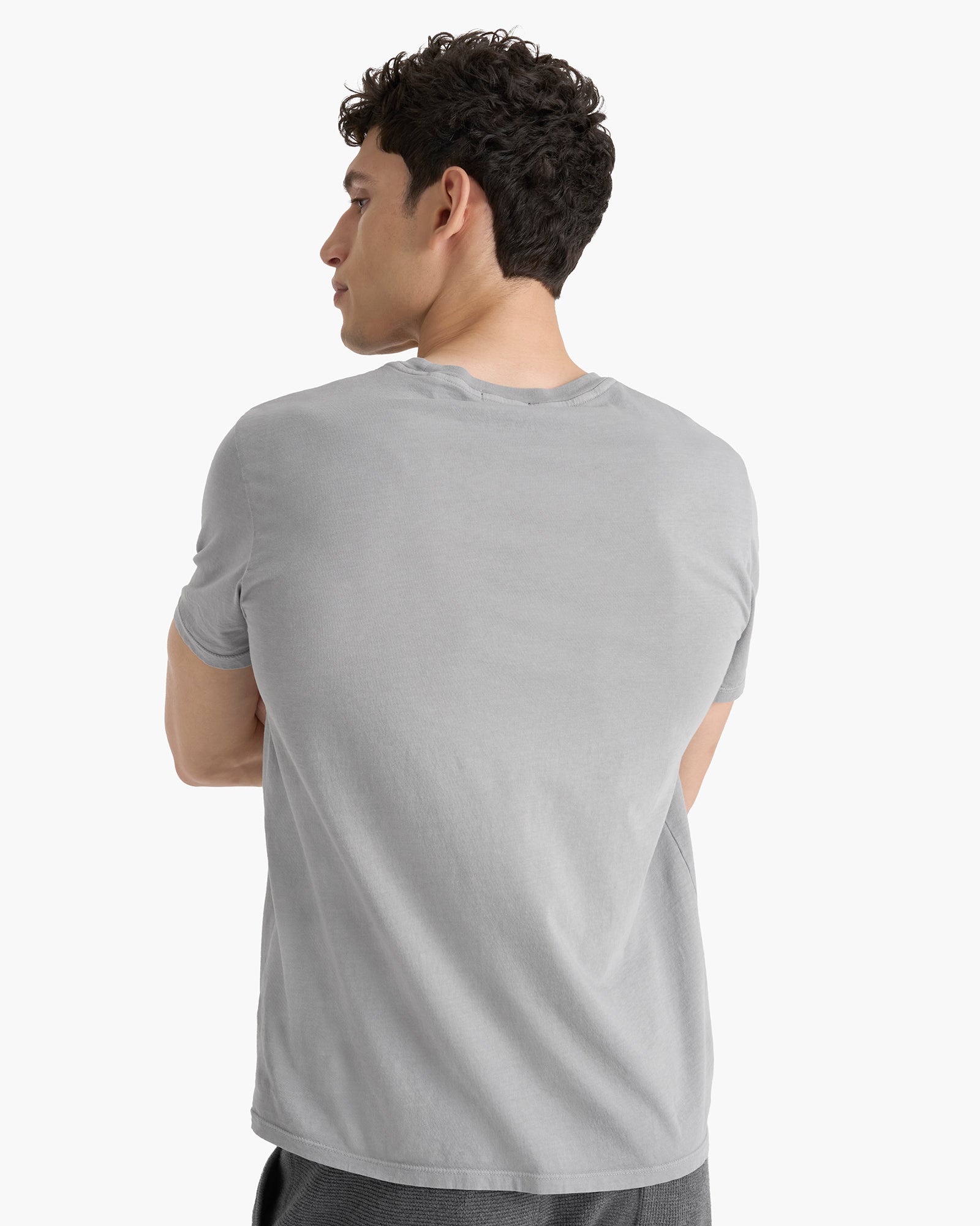 Classic Jersey Crew Neck Tee - Pewter
