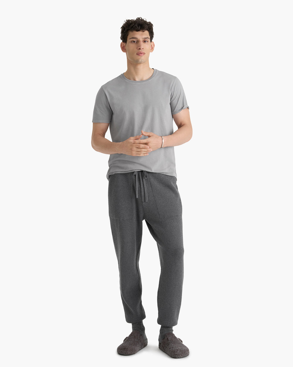 Classic Jersey Crew Neck Tee - Pewter