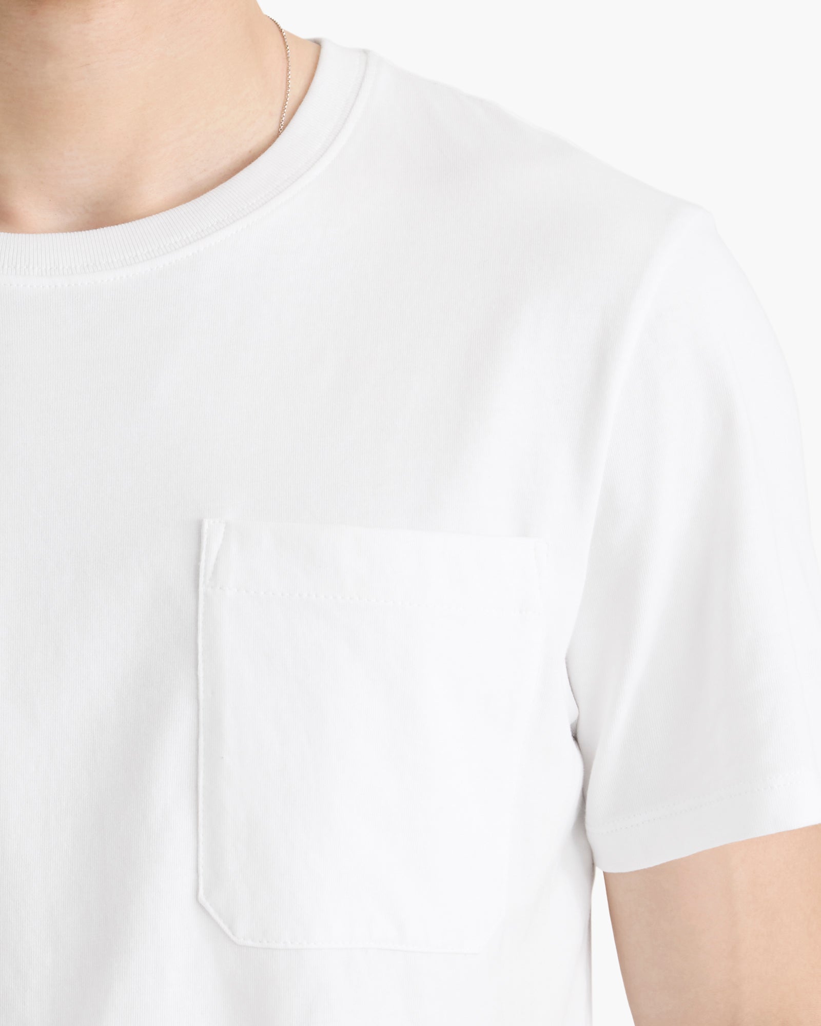 Heavyweight Jersey Crew Neck Tee - White