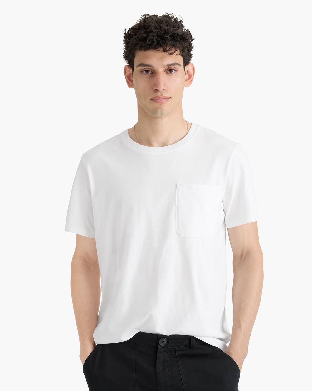 Heavyweight Jersey Crew Neck Tee - White