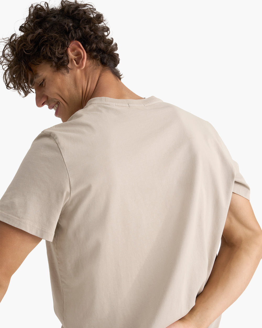 Heavyweight Jersey Crew Neck Tee - French Oak