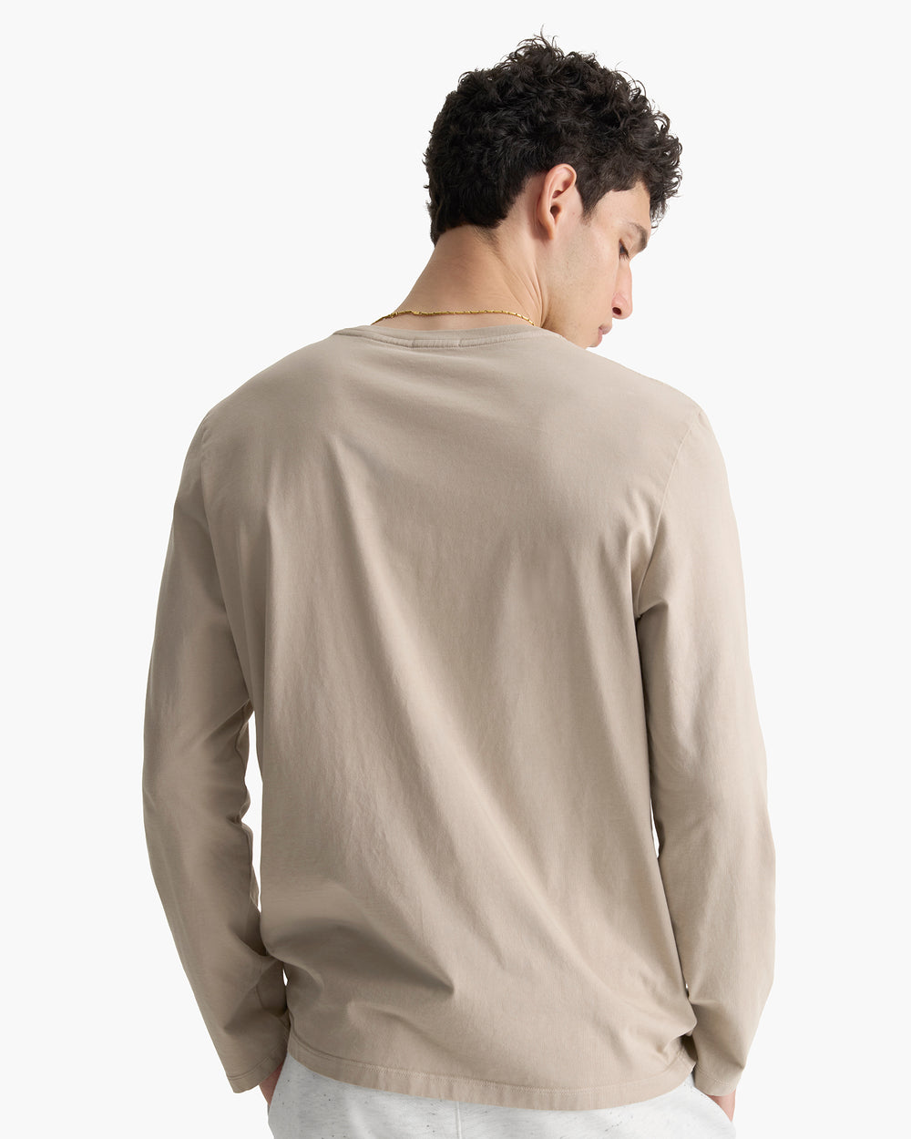 Heavyweight Jersey Long Sleeve Henley - French Oak