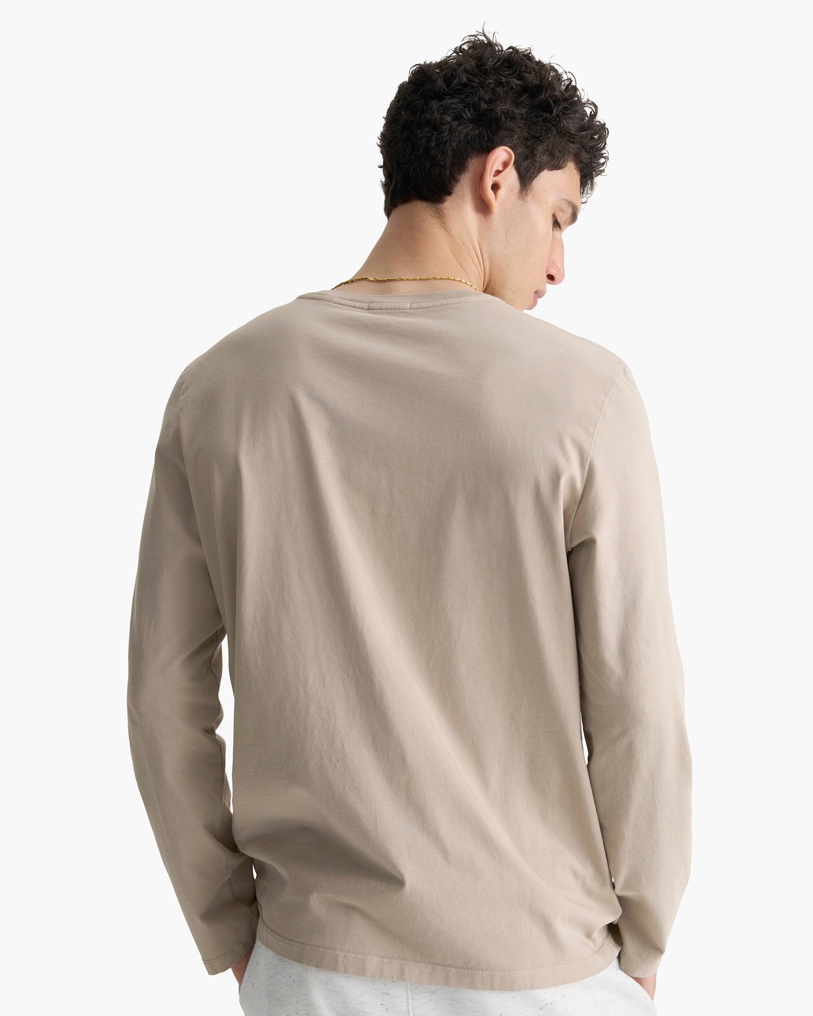 Heavyweight Jersey Long Sleeve Henley - French Oak