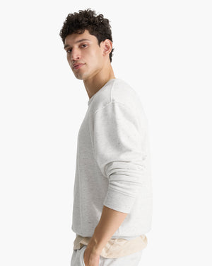 Donegal French Terry Crew Neck Sweatshirt - Chalk