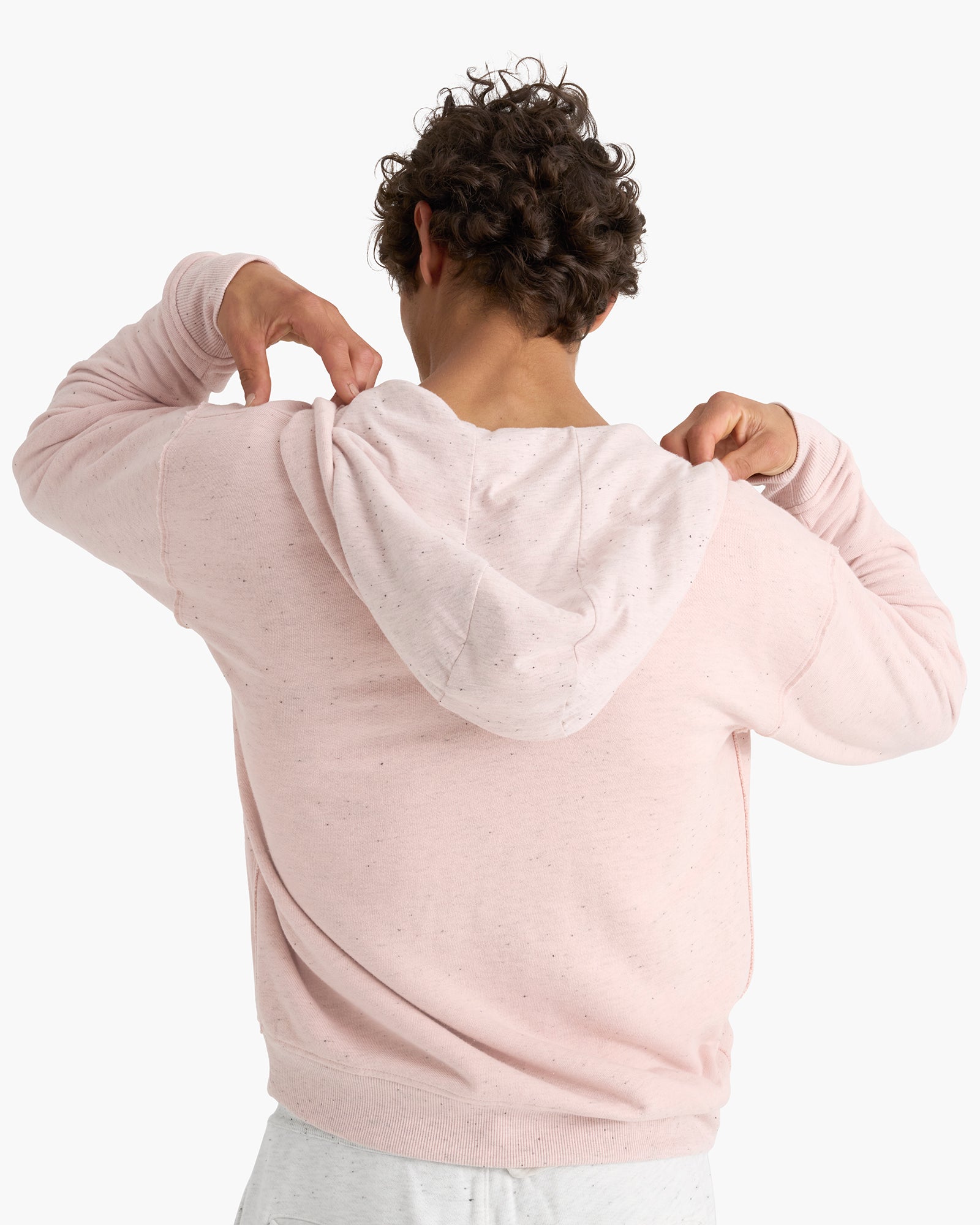 Donegal French Terry Zip-Up Hoodie - Faded Rose