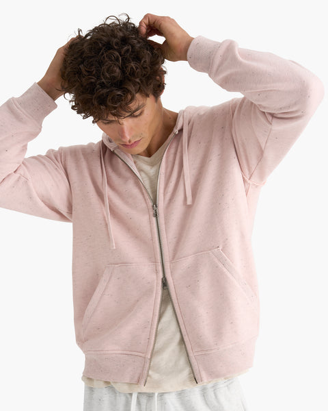 Donegal French Terry Zip-Up Hoodie - Faded Rose – ATM Anthony