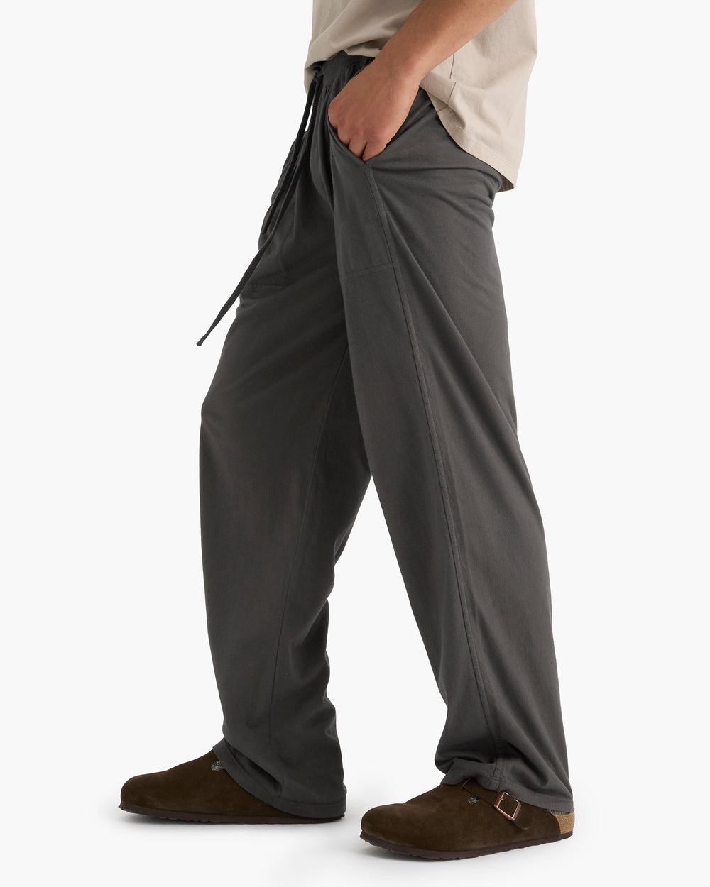 Heavyweight Jersey Pull On Pant - Coal
