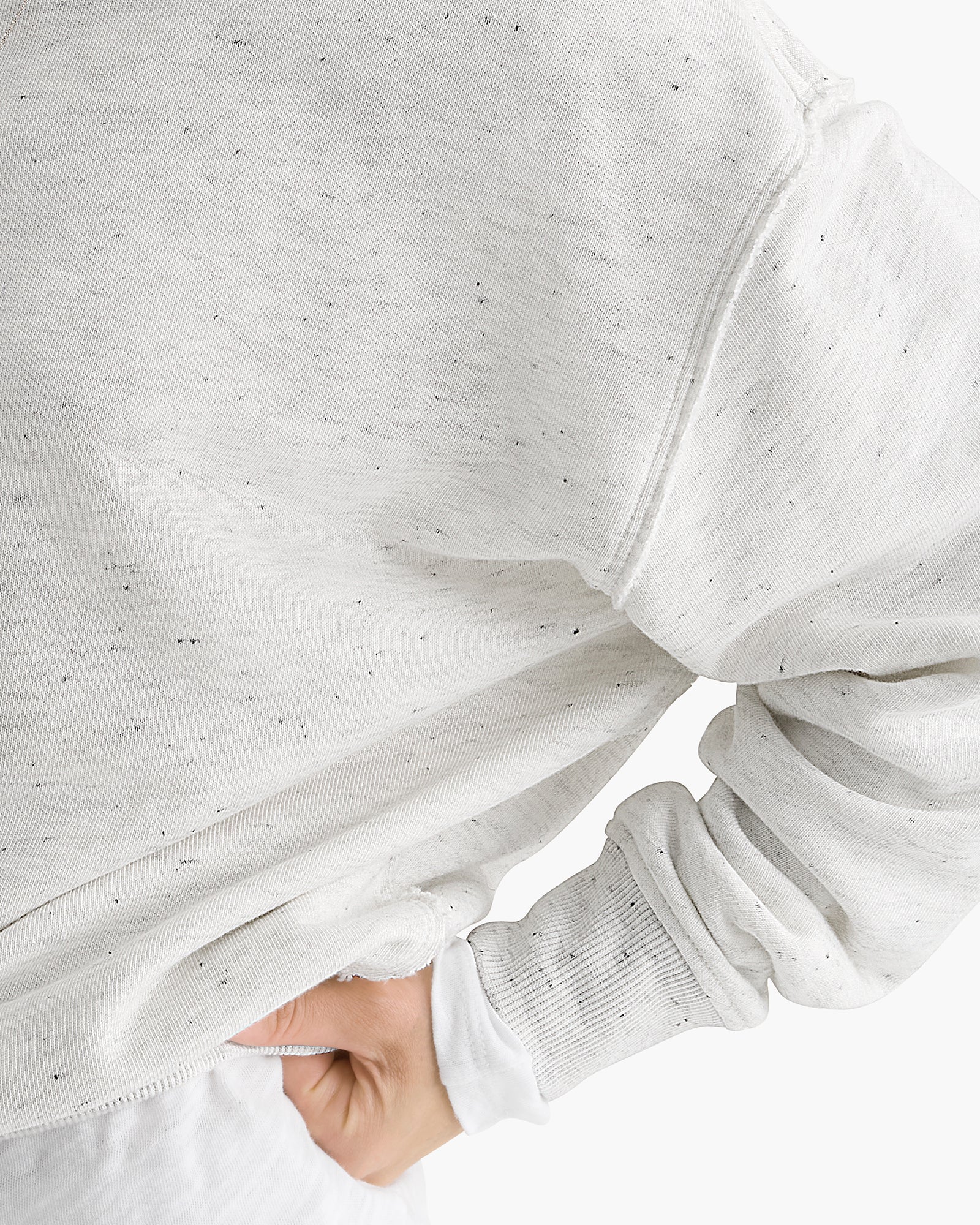 Donegal French Terry Crew Neck Sweatshirt - Chalk