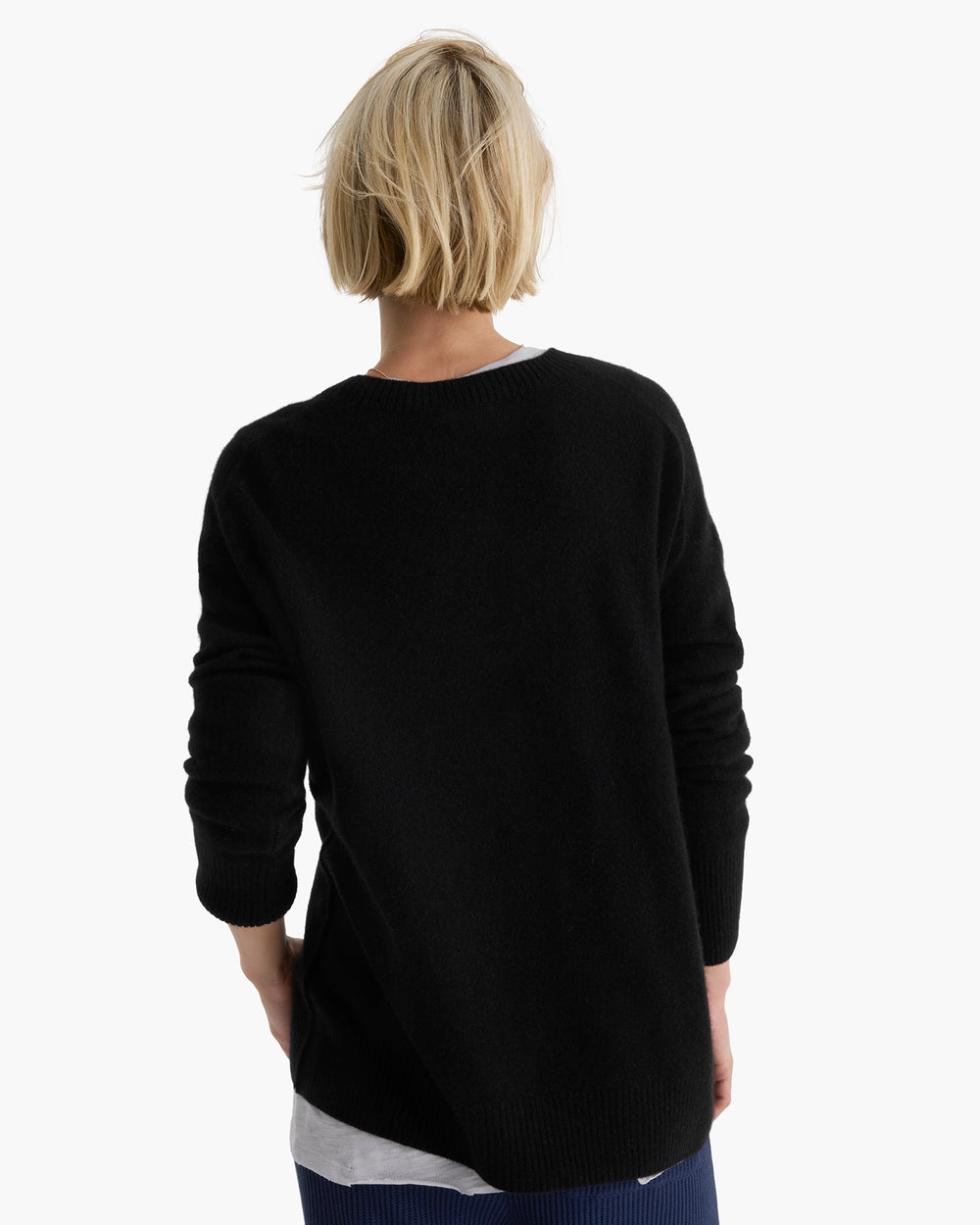 Cashmere Crew Neck Sweater - Black
