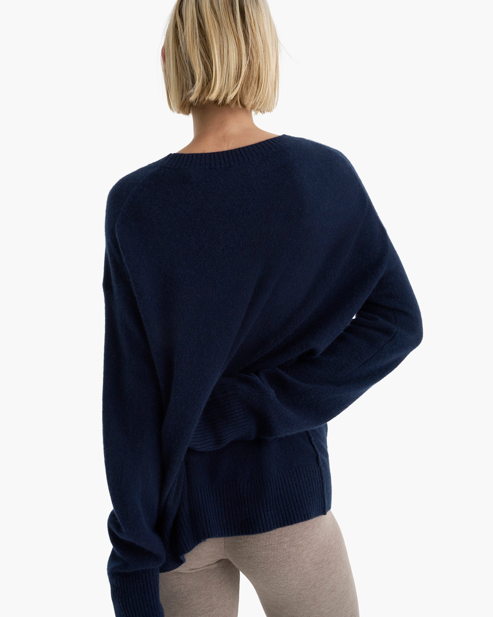 Cashmere Crew Neck Sweater - Midnight