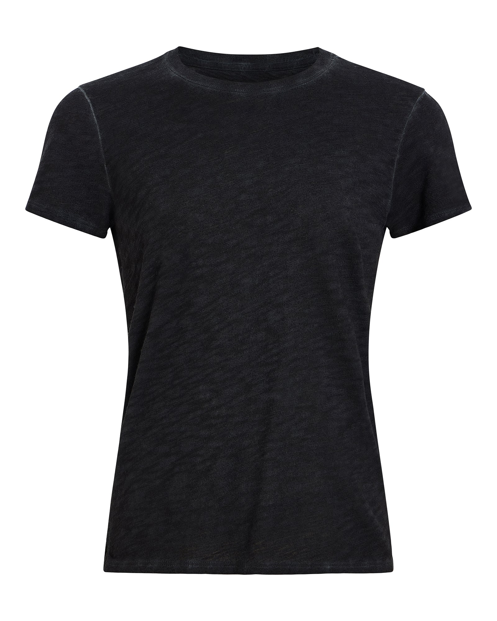 Sublime Wash Slub Jersey Schoolboy Tee - Black