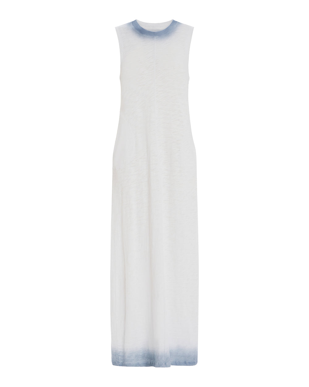 Spray Treatment Slub Jersey Dress - Silver-Wash Navy