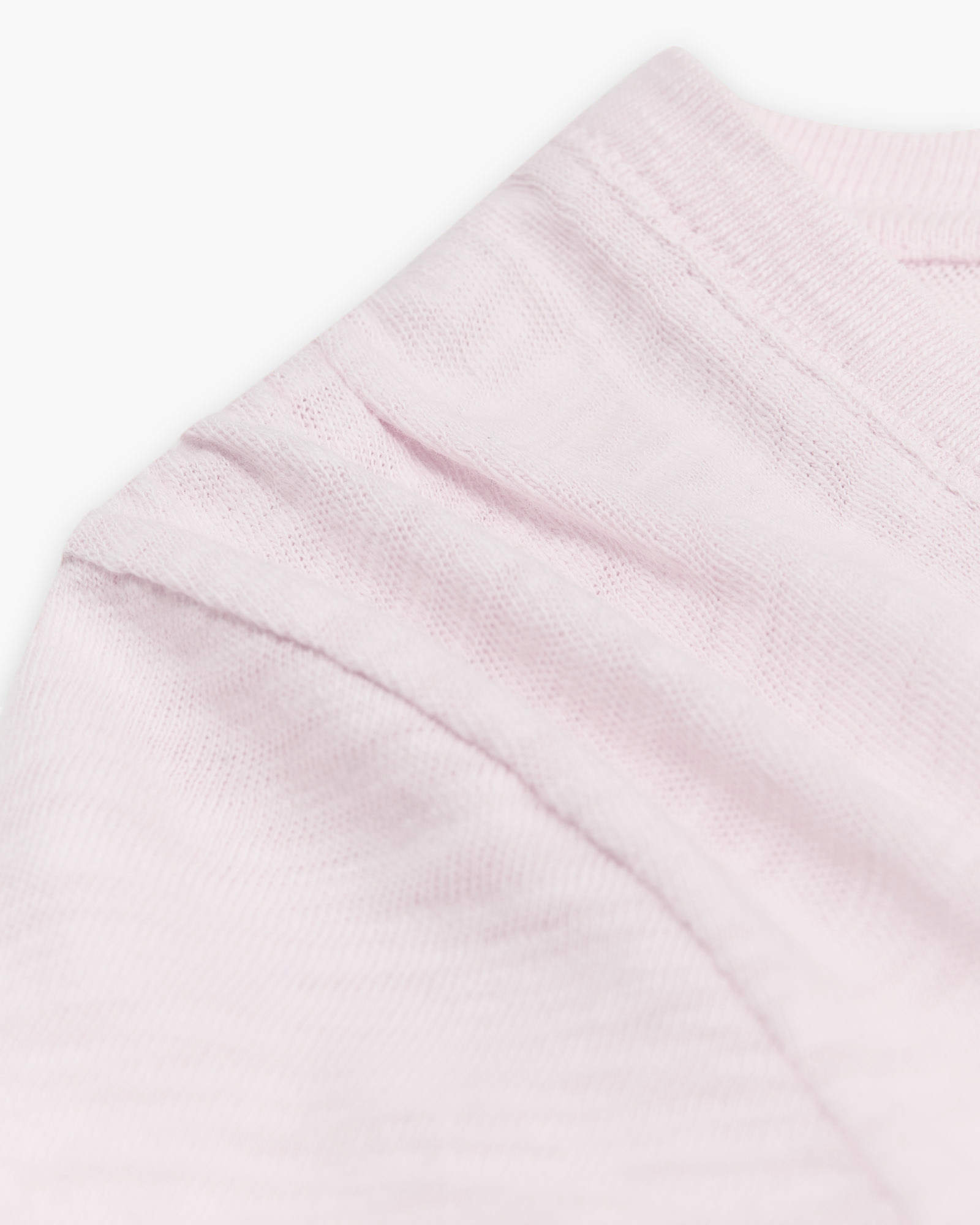 Slub Jersey Classic Short Sleeve V-Neck Tee - Pink Camelia