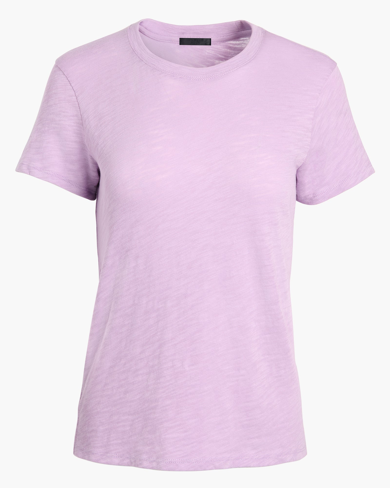 Slub Jersey Schoolboy Crew Neck Tee - Thistle