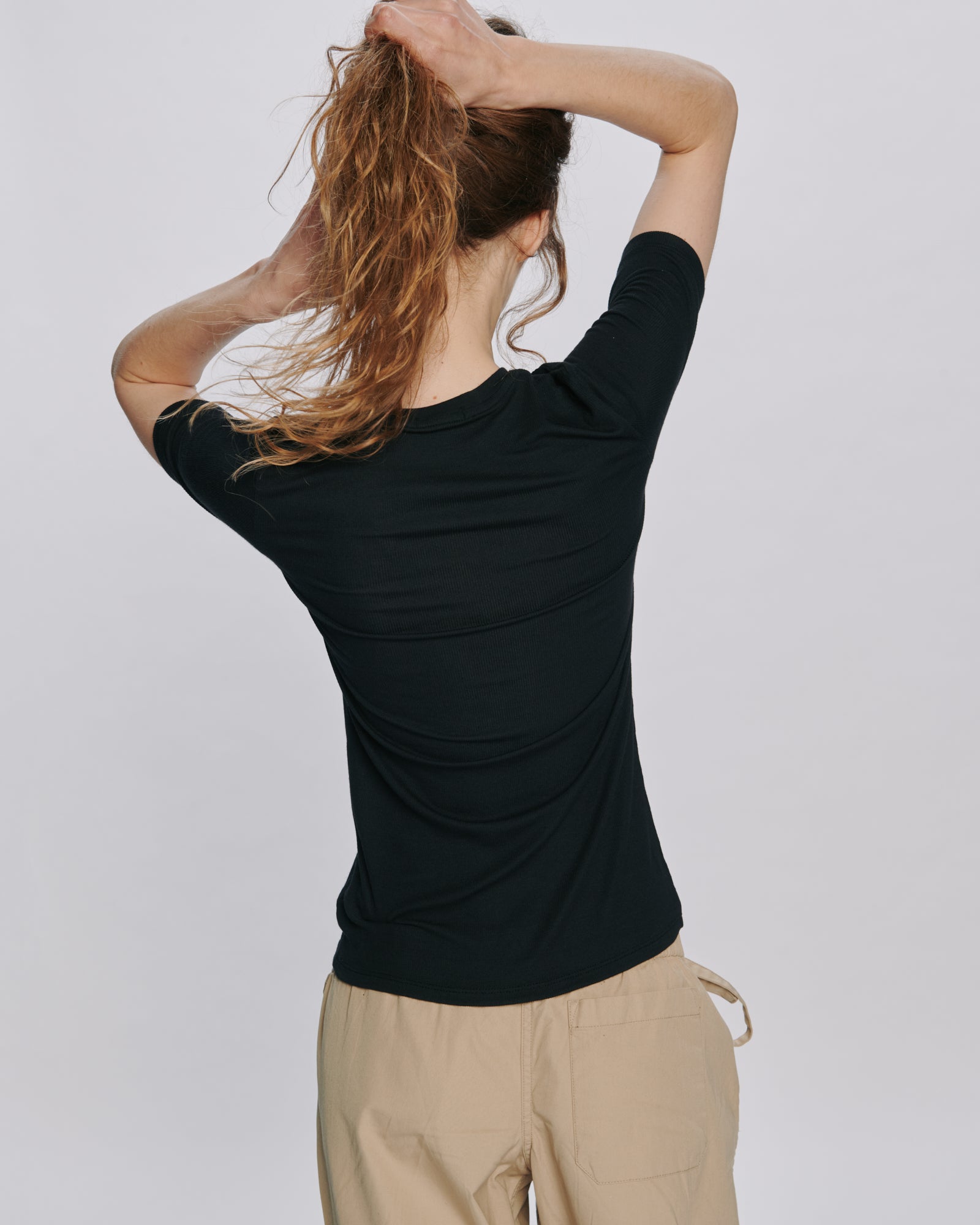 ATM Anthony Thomas Melillo Women's Modal Rib Short Sleeve Crew