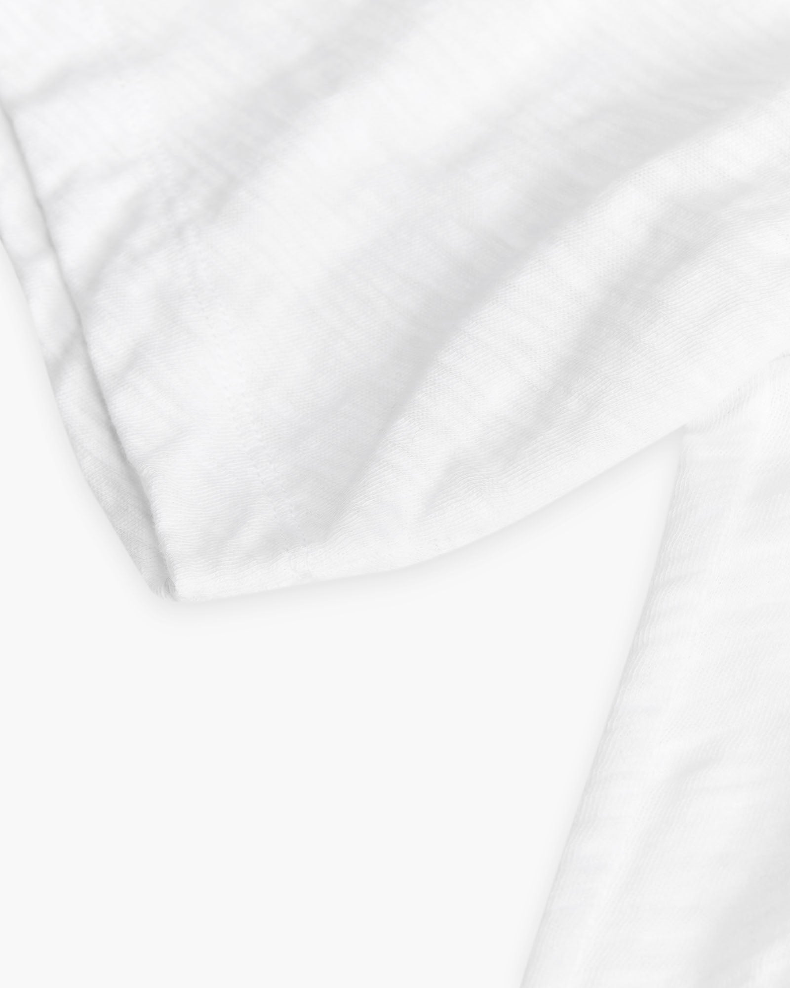 Slub Jersey Crew Neck Tee - White