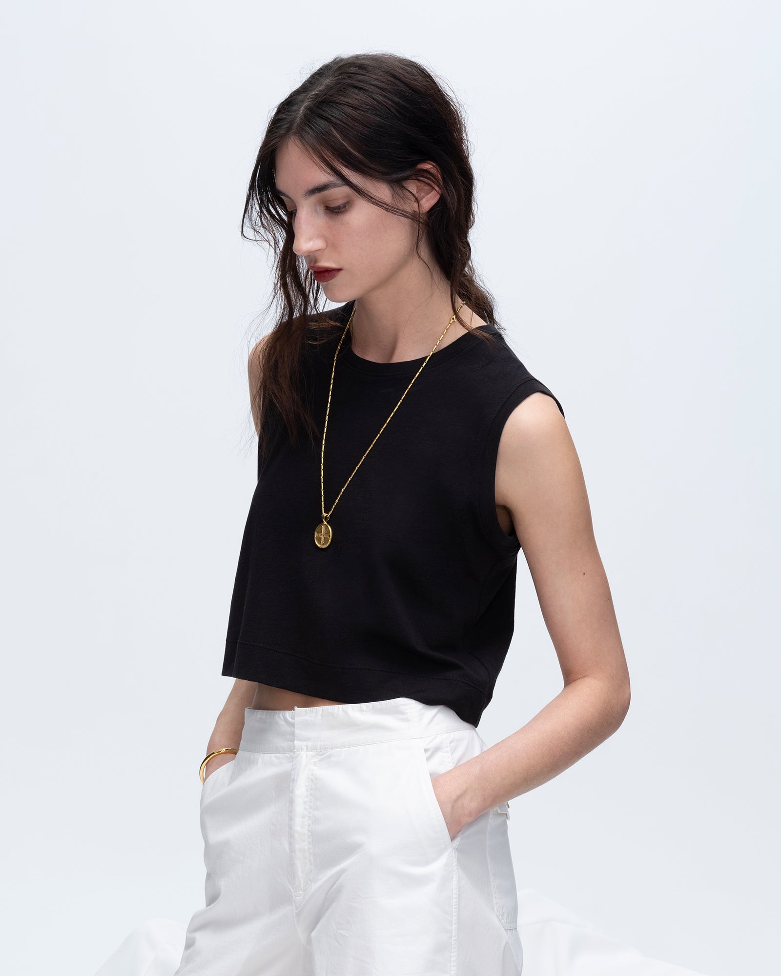ATM ANTHONY THOMAS MELILLO 売れ筋商品|||エーティーエム Tシャツ トップス レディース Tank tops Black ATM Anthony Thomas Melillo Women's Classic Jersey Sleeveless