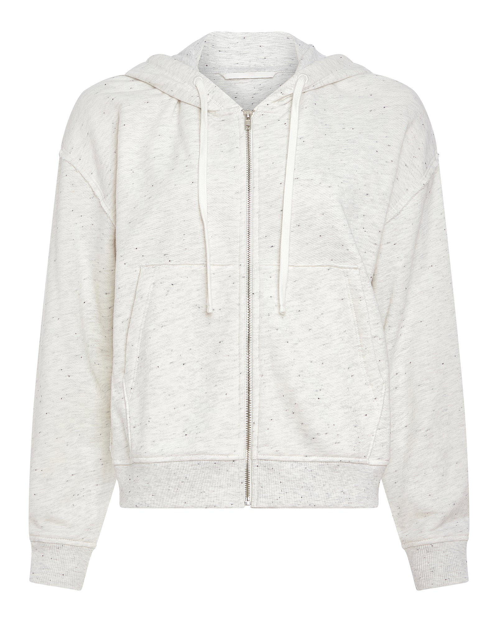 Donegal French Terry Zip-Up Hoodie - Chalk