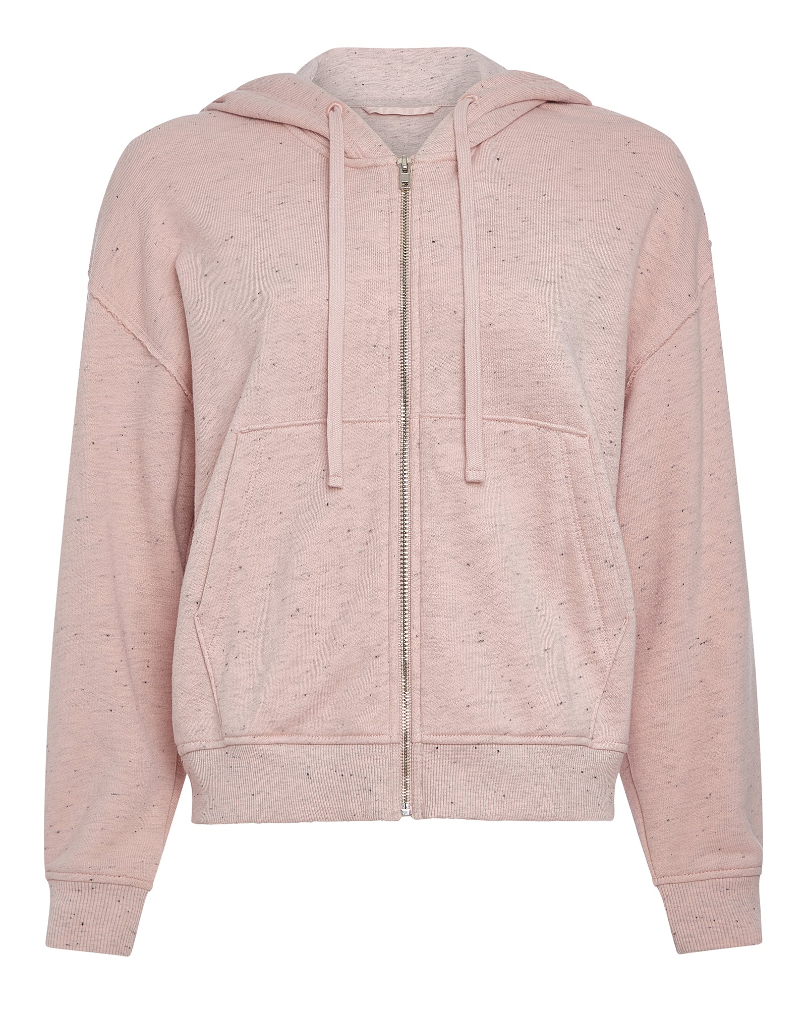 Donegal French Terry Zip-Up Hoodie - Faded Rose