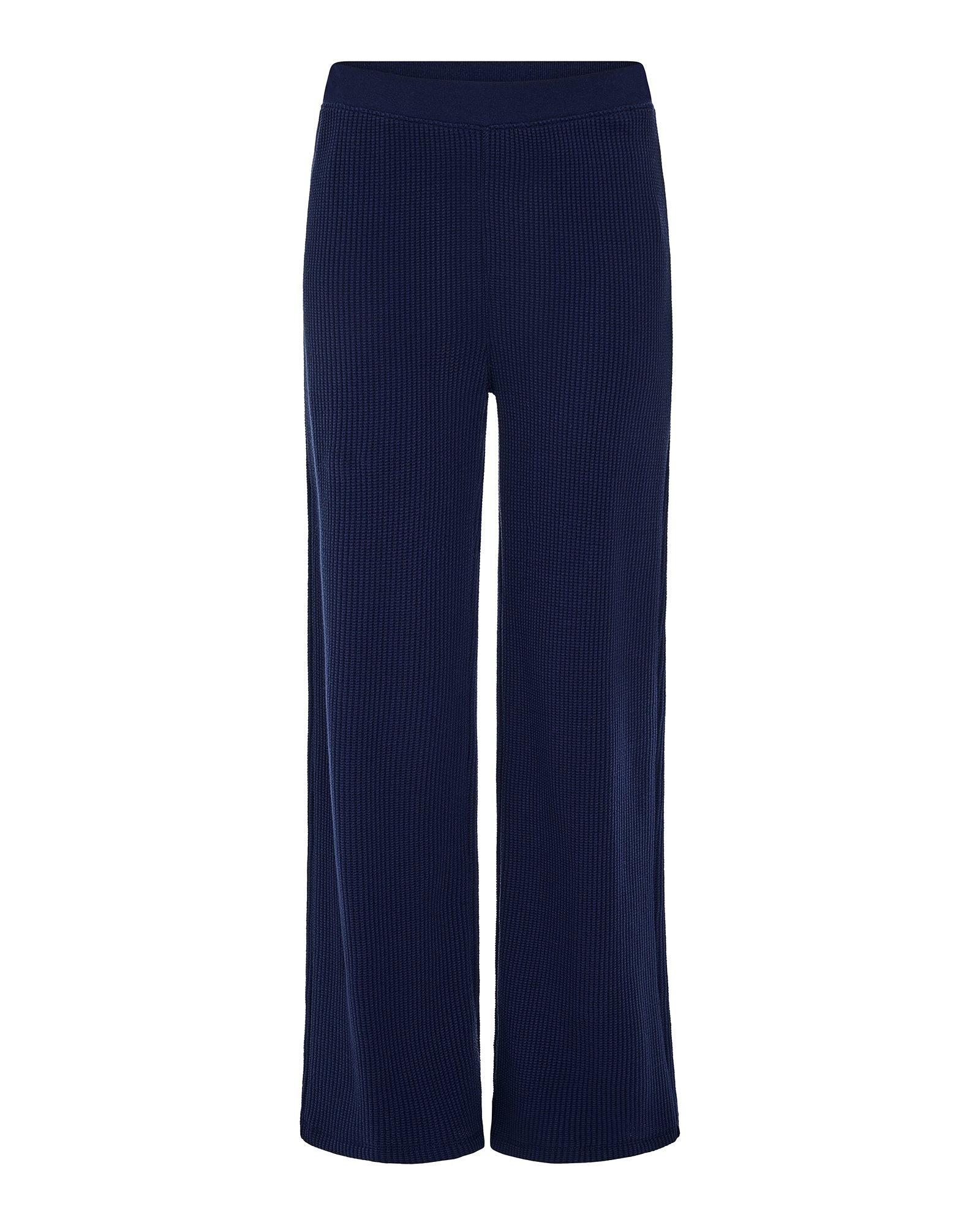 Cotton Waffle Pull On Pant - Midnight