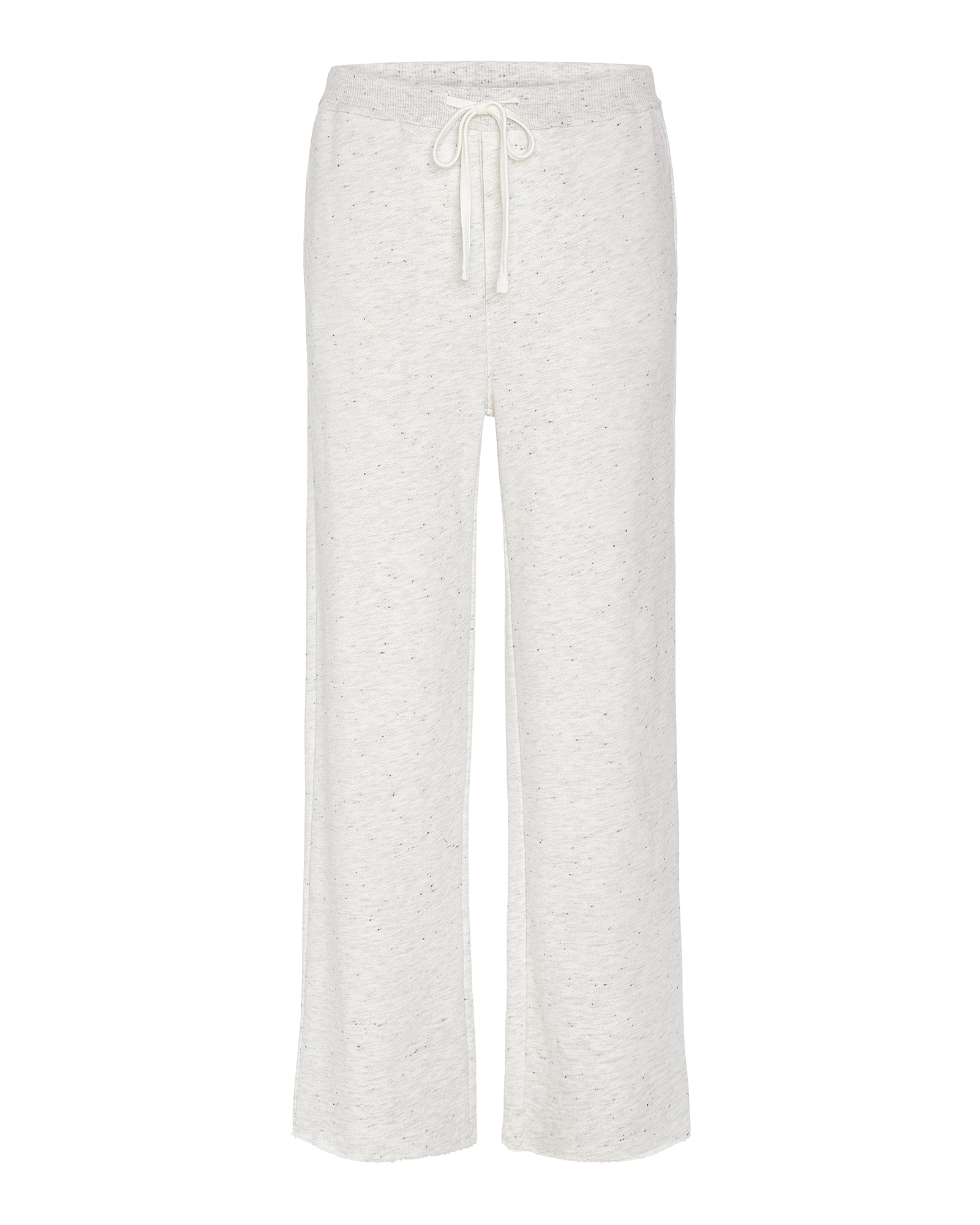 Donegal French Terry Drawstring Straight Leg Pant - Chalk