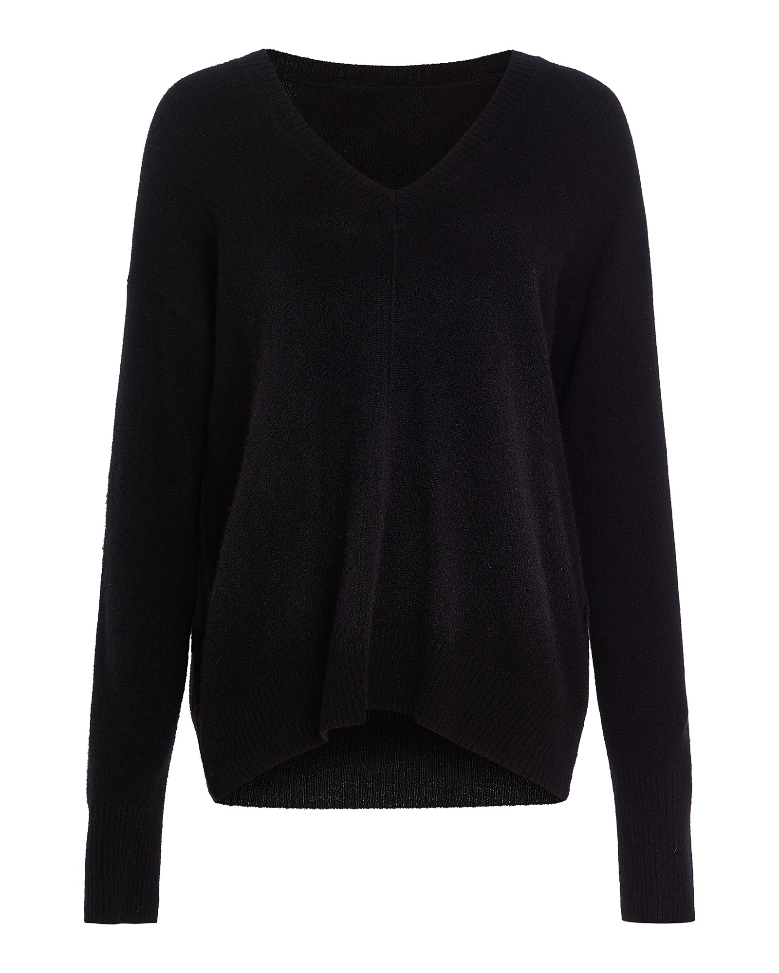 Cashmere V-Neck Sweater - Black