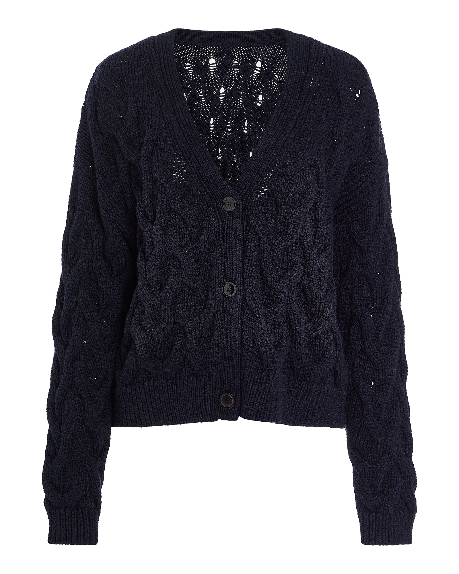 Cotton Cashmere Air Cardigan - Midnight – ATM Anthony Thomas Melillo