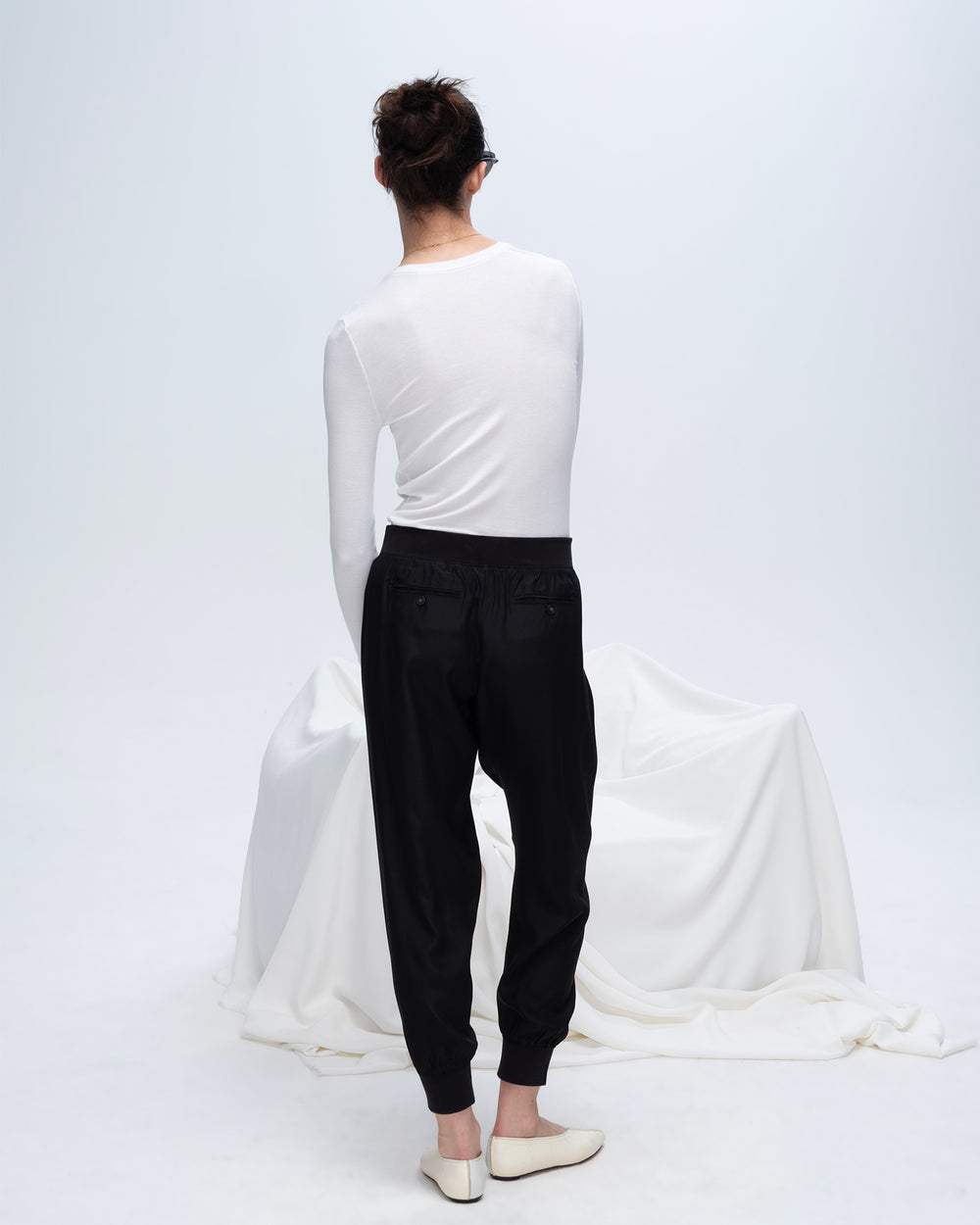 Silk Joggers - Black