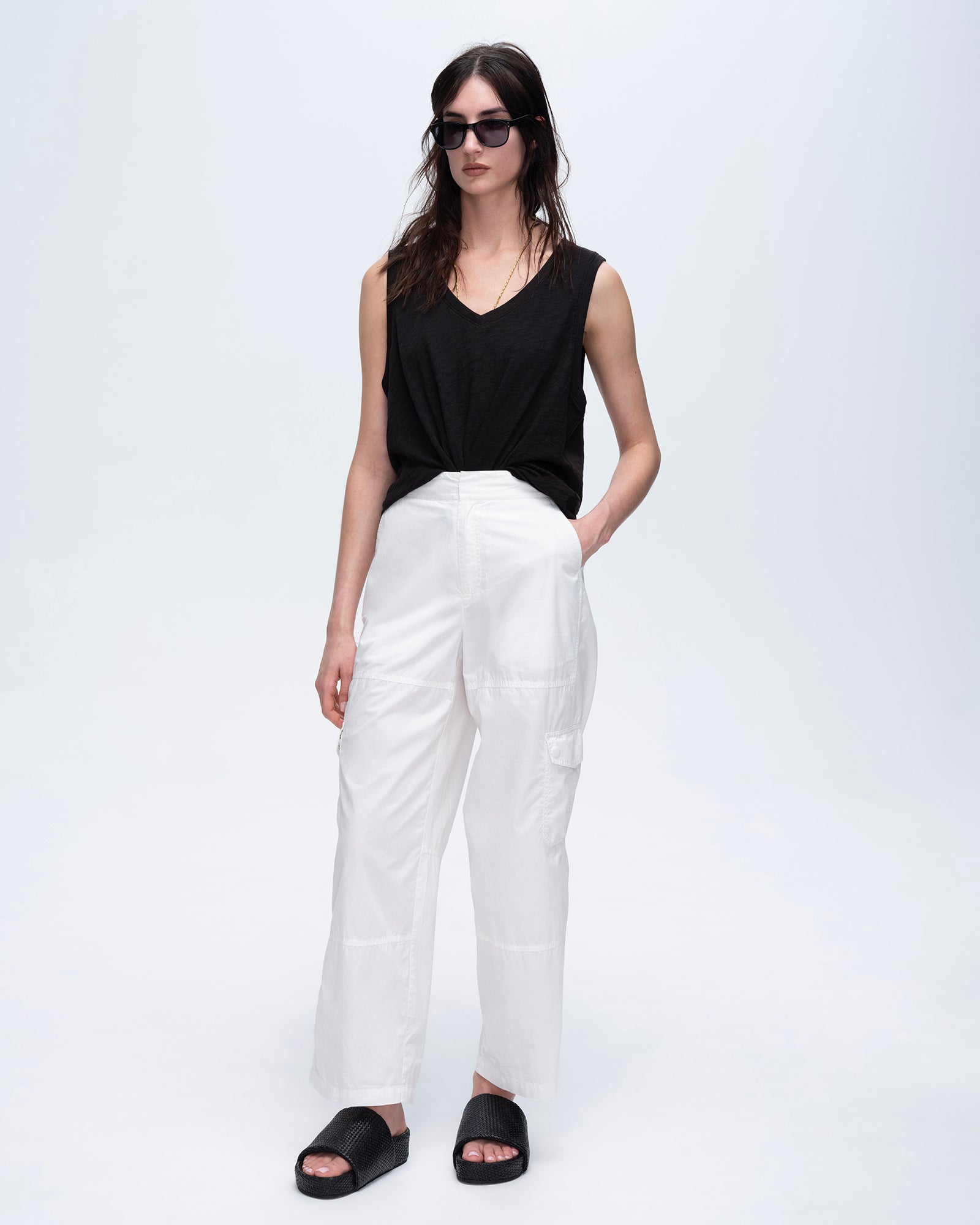 【早い者勝ち】 herlipto Ribbed Jersey Tank Rib Hemp Jersey Tank - White – Zulu & Zephyr