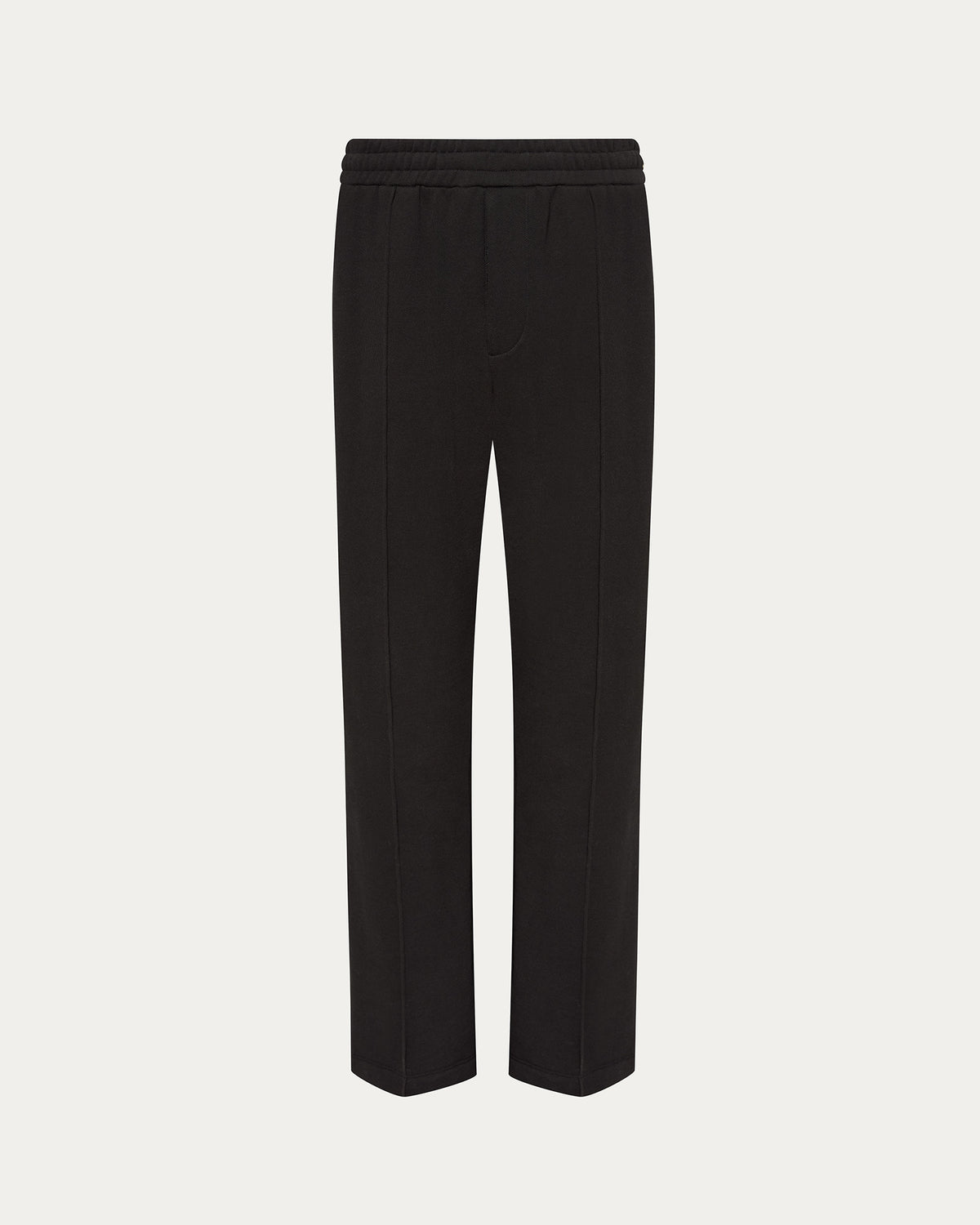 French Terry Straight Leg Sweatpants - Black