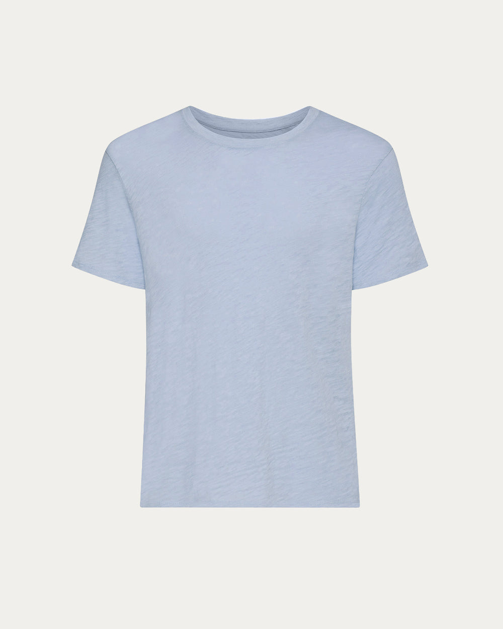 Slub Jersey Crew Neck Tee - Cool Water