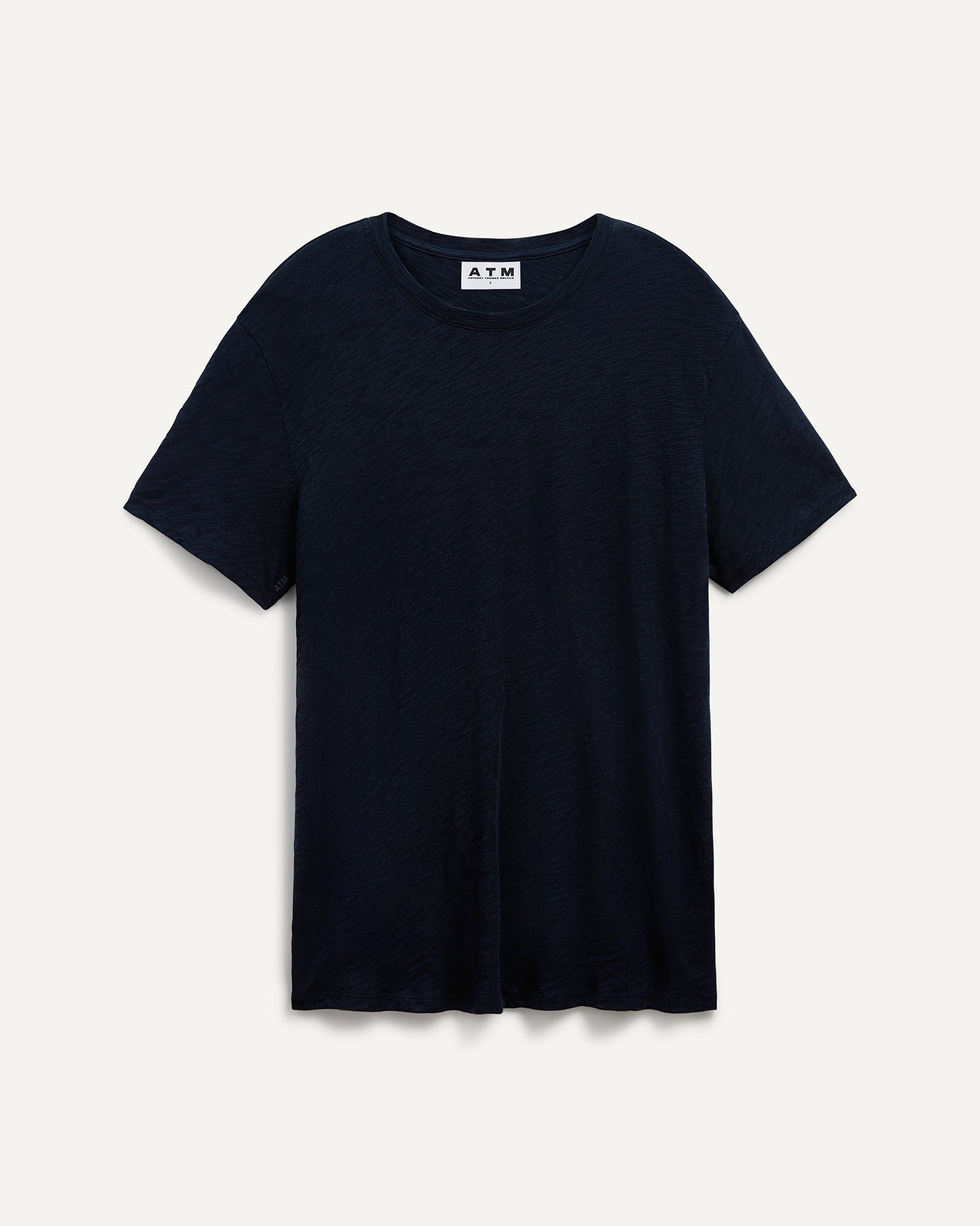 Slub Jersey Crew Neck Tee - Midnight