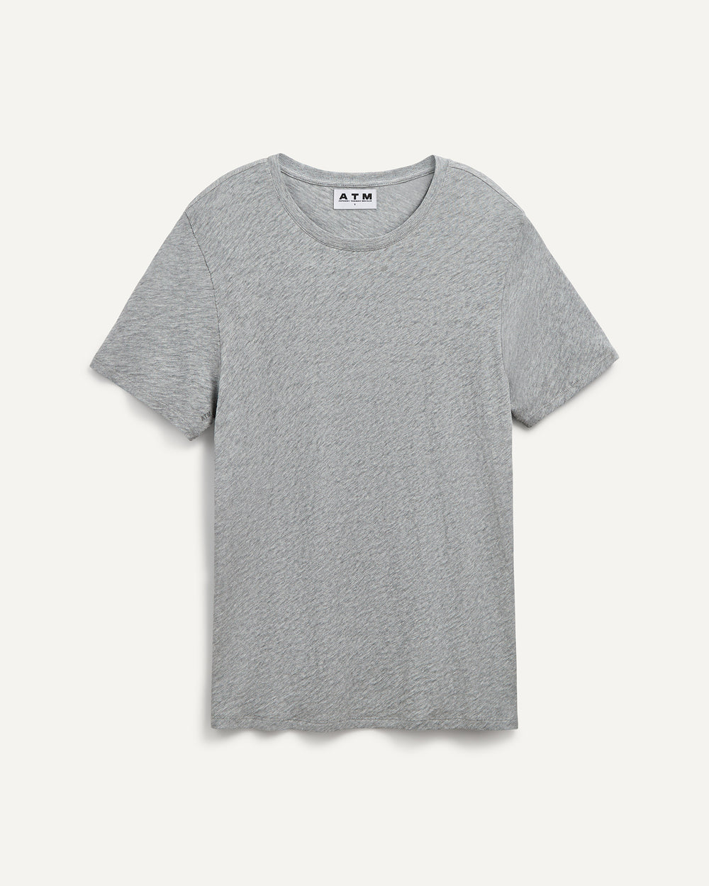 Slub Jersey Crew Neck Tee -  Heather Grey