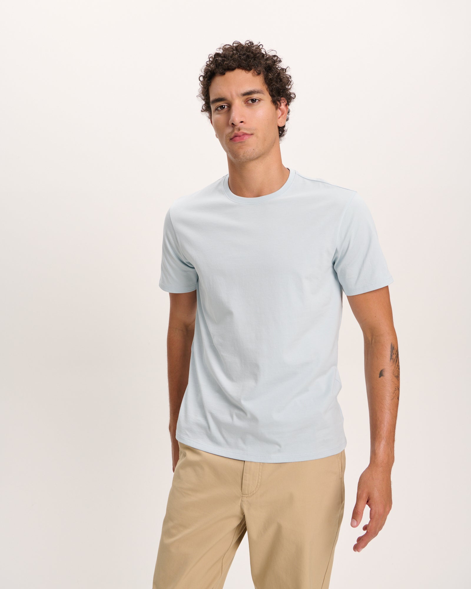 Classic Jersey Crew Neck Tee - Blue
